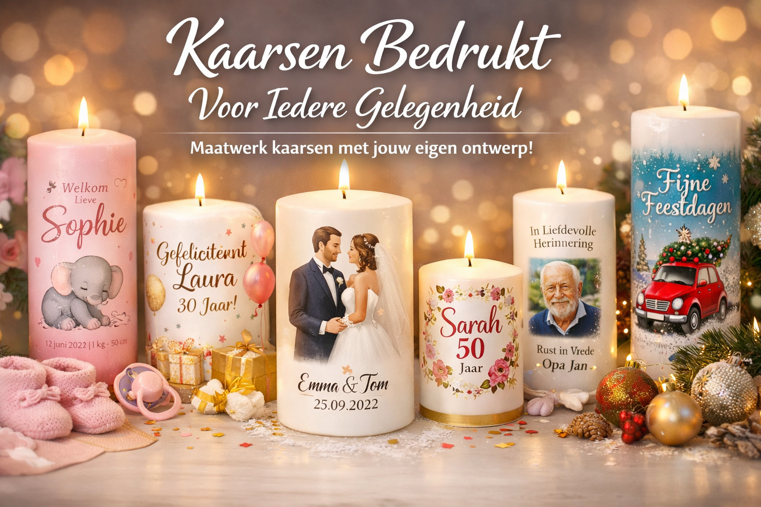 Kaarsen om te bedrukken